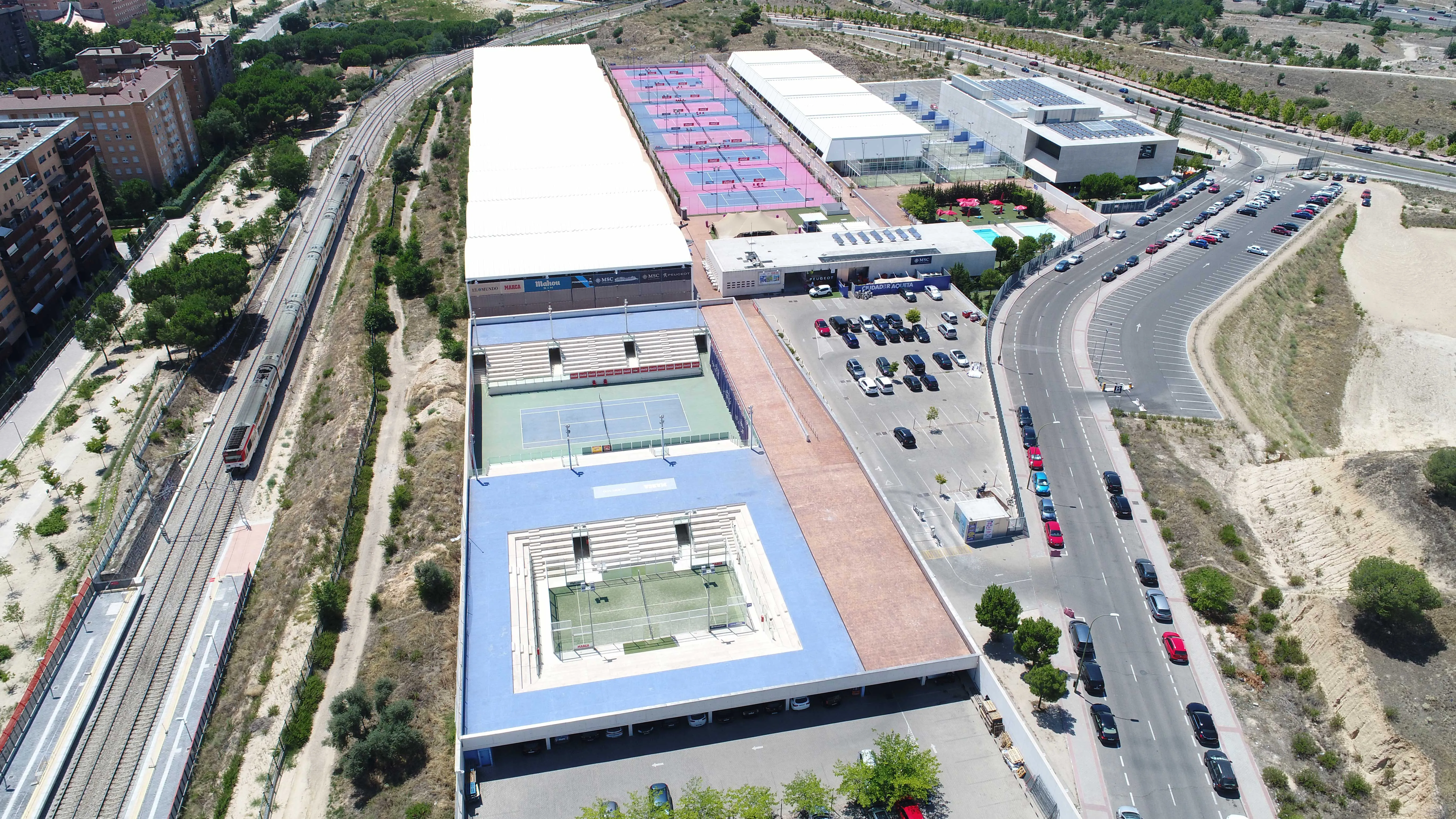 Ciudad de la Raqueta - Vista aérea